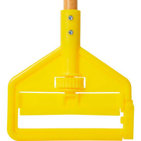 Rubbermaid Commercial Products FGH116000000 Rubbermaid® 60" Invader Side Gate Wood Mop Handle, Yellow - FGH116000000 image.