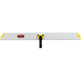 Rubbermaid Commercial Products FGQ58000YL00 Rubbermaid Commercial Products Pad Holder, QC Frame, Hall Dusting 35"/ 89cm, Aluminum, Yellow image.