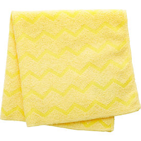 Microfiber Cloth, 16 x 16, Yellow, 12/PK view 2