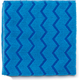 Rubbermaid Commercial Products FGQ62000BL00 Rubbermaid® HYGEN™ Microfiber Cloth, 16 x 16, Blue, 12/PK image.