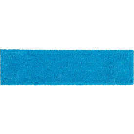 Rubbermaid Commercial Products 2132427 Rubbermaid Commercial Products Adaptable Flat Mop Microfiber Pad 18" Blue, Plastic, Blue image.