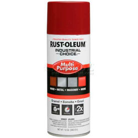 Rust-Oleum Corporation 1666830 Rust-Oleum Industrial 1600 System General Purpose Enamel Aerosol, Banner Red, 12 oz.- 1666830 image.