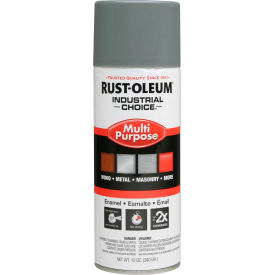 Rust-Oleum Corporation 1688830 Rust-Oleum Industrial 1600 System General Purpose Enamel Aerosol, Smoke Gray, 12 oz. - 168830 image.