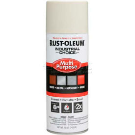 Rust-Oleum Corporation 1696830 Rust-Oleum Industrial 1600 System General Purpose Enamel Aerosol, Antique White, 12 oz. - 1696830 image.