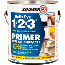 Rust-Oleum Corporation 2001 Zinsser® Bulls Eye 1-2-3® Water-Base Primer, White Gallon Can - 2001 image.