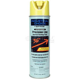 Rust-Oleum M1800 Water-Based Line Inverted Marking Paint Aero, High Visibility Yel - Pkg Qty 12