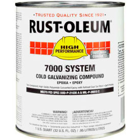 Rust-Oleum 7000 System 500 VOC Cold Galvanizing Compound Quart 206194t