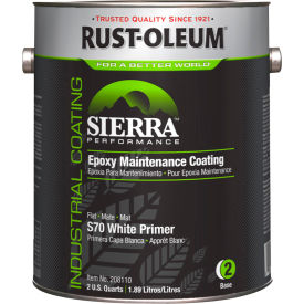 Rust-Oleum® S70 Water-Based Epoxy Acrylic Primer 1 Gallon Can Flat White Pastel