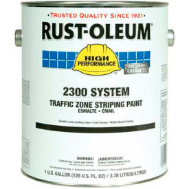 Rust-Oleum Corporation 2391300 Rust-Oleum 2300 System 100 VOC Traffic Zone Striping Paint, White, 5 Gal. image.