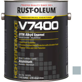 Rust-Oleum Corporation 245309 Rust-Oleum V7400 Series 340 VOC DTM Alkyd Enamel, Aluminum Gallon Can - 245309 image.