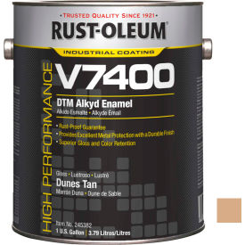 Rust-Oleum Corporation 245382 Rust-Oleum V7400 Series 340 VOC DTM Alkyd Enamel, Dunes Tan Gallon Can - 245382 image.