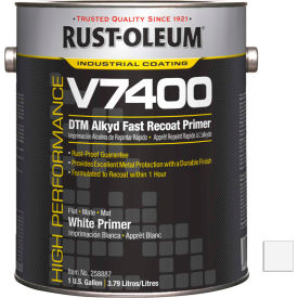 Rust-Oleum Corporation 245484 Rust-Oleum V7400 Series 340 VOC DTM Alkyd Enamel, Silver Gray Gallon Can - 245484 image.