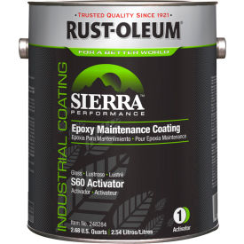Rust-Oleum® S60 Water-Based Epoxy Maintenance Coating 1 Gallon Can Gloss Activator