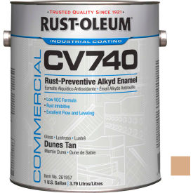 Rust-Oleum Corporation 261957 Rust-Oleum Comm. Cv740 100 VOC DTM Alkyd Enamel Rust-Prev. Maint Paint, Dunes Tan Gal Can - 261957 image.