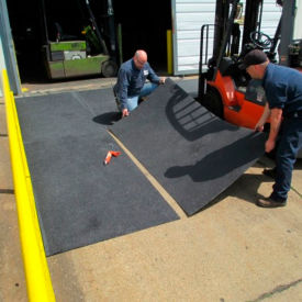 Fiberglass Reinforced Plastic Anti-Slip Floor Sheeting, Coarse, 47"W x 47"L, Black view 2