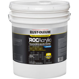 Rust-Oleum® ROCAcrylic 3800 Acrylic Enamel Paint 5 Gallon Pail Gloss White