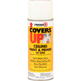 Rust-Oleum Corporation 3688*****##* Zinsser® COVERS UP® Ceiling Paint & Primer In One Spray, White 13 oz. Can - 3688 image.