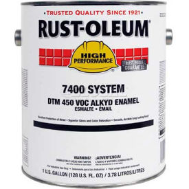 Rust-Oleum Corporation 412402 Rust-Oleum V7500 Series 450 VOC DTM Alkyd Enamel, Flat Black Gallon Can - 412402 image.