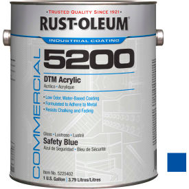 Rust-Oleum 5200 System <250 VOC DTM Acrylic, Safety Blue Gallon Can - 5225402 - Pkg Qty 2