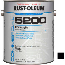 Rust-Oleum Corporation 5274402 Rust-Oleum 5200 System  250 VOC DTM Acrylic, Semi-Gloss Black Gallon Can - 5274402 image.