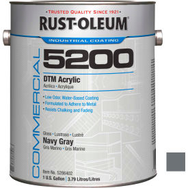Rust-Oleum Corporation 5286402 Rust-Oleum 5200 System  250 VOC DTM Acrylic, Navy Gray Gallon Can - 5286402 image.