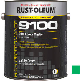Rust-Oleum Corporation 9133402 Rust-Oleum 9100 System 340 VOC DTM Epoxy Mastic, Safety Green Gallon Can - 9133402 image.