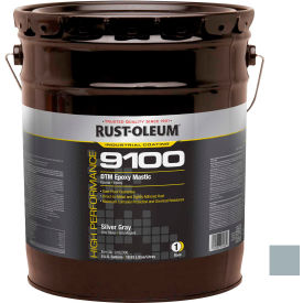 Rust-Oleum Corporation 9182300 Rust-Oleum 9100 System 340VOC DTM Epoxy Mastic, Silver Gray 5 Gallon Pail - 9182300 image.