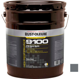Rust-Oleum Corporation 9186300 Rust-Oleum 9100 System 340VOC DTM Epoxy Mastic, Navy Gray 5 Gallon Pail - 9186300 image.