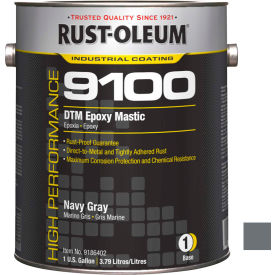 Rust-Oleum 9100 System <340 VOC DTM Epoxy Mastic, Navy Gray Gallon Can - 9186402 - Pkg Qty 2