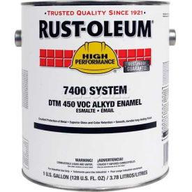 Rust-Oleum Corporation 944300 Rust-Oleum V7500 450 VOC DTM Alkyd Enamel, Safety Yellow 5 Gallon Pail - 944300 image.