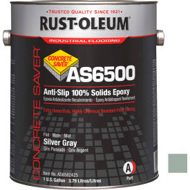 Rust-Oleum Corporation AS6582425 Rust-Oleum AS6500 System 50 Anti-Slip 100 Solids Epoxy Floor Coating, Silver Gal Kit - AS6582425 image.