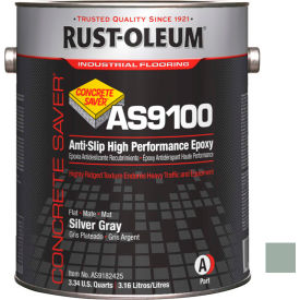 Rust-Oleum Corporation AS9182425 Rust-Oleum AS9100 System 250 VOC Anti-Slip High Perf Epoxy Floor Coat, Silver Gray Kit - AS9182425 image.
