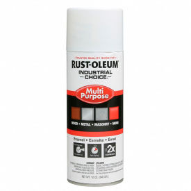 Rust-Oleum Corporation 1692830V Rust-Oleum Industrial 1600 System General Purpose Enamel Aerosol, Glossy White, 12 oz. - 1692830V image.