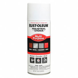 Rust-Oleum Corporation 1681830V Rust-Oleum Industrial 1600 System General Purpose Enamel Aerosol, White Primer, 12 oz. - 1681830V image.