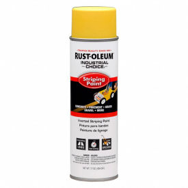 Rust-Oleum S1600 System Inverted Striping Paint Aerosol, Yellow - 1648838V - Pkg Qty 6