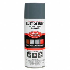 Rust-Oleum Corporation 1686830V Rust-Oleum Industrial 1600 System General Purpose Enamel Aerosol, Universal Gray, 12 oz. - 1686830 image.