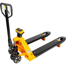 Ravas Manual Pallet Jack Scale Truck with Printer 5000 lb. Capacity 27-3/16"W x 48"L Forks 