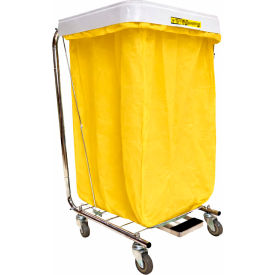 R&B Wire® Reusable Nylon Hamper Bag with Drawstring Bright Yellow