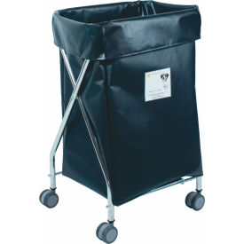 R&B WIRE PRODUCTS INC 654BLK R&B Wire Products Narrow Collapsible Hamper, Steel, Black Vinyl Bag image.