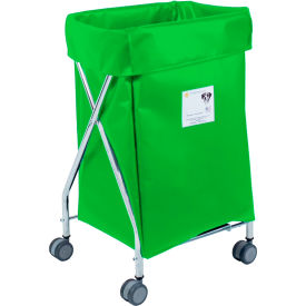 R&B WIRE PRODUCTS INC 654JBGRN R&B Wire Products Narrow Collapsible Hamper, Steel, Jelly Bean Green Vinyl Bag image.
