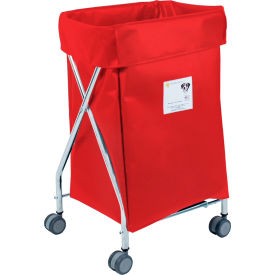 R&B WIRE PRODUCTS INC 654RD R&B Wire Products Narrow Collapsible Hamper, Steel, Red Vinyl Bag image.