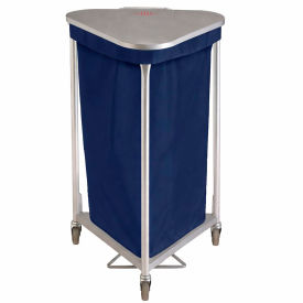 R&B Wire® Triangular Nylon Bag with Drawstring Lock Closure For 669 Series Hamper Navy