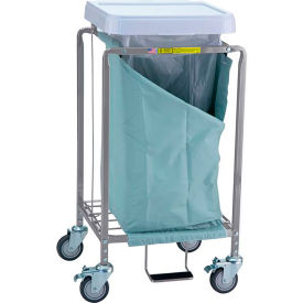 R&B Wire  Single Deluxe Easy Access Hamper Steel Blue 