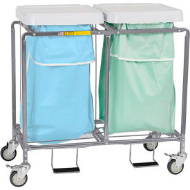 Double Leakproof Hamper, Steel, Blue/Green view 2