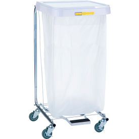 R&B WIRE PRODUCTS INC 692*****##* R&B Wire Products Medium Duty Hamper With Foot Pedal, Steel, White image.