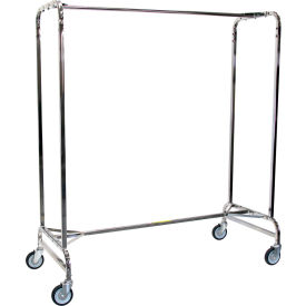 R&B WIRE PRODUCTS INC 715 R&B Wire Products Single Garment Rack, 60", Steel, Chrome Finish image.
