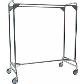 R&B WIRE PRODUCTS INC 722 R&B Wire Products Double Garment Rack, 72", Steel, Chrome Finish image.
