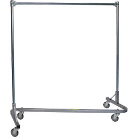 R&B WIRE PRODUCTS INC 735 R&B Wire Products Z-Rack Nesting Garment Rack, 60", Steel, Chrome Finish image.