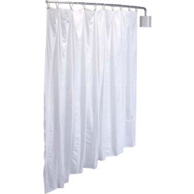 R&B WIRE PRODUCTS INC PST R&B Wire Products Telescoping Wall Mounted Privacy Curtain, 90"W x 72"H, White image.
