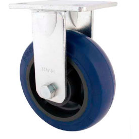 RWM Casters 46-UIR-0620-R-41RT RWM Casters 6" Urethane on Iron Wheel Rigid Caster with Optional Mounting Plate - 46-UIR-0620-R-41RT image.